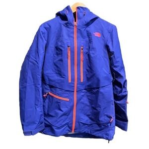 The North Face Blue Steep Series Hooded Recco Ski Hyvent Alpha Jacket Size M